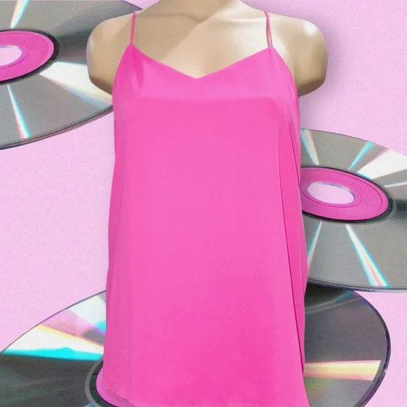 Express Women's Barcelona Reversible Camisole Tank Top Pink Orange Y2K Size M - Picture 5 of 13